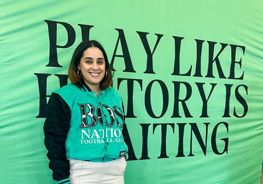 Celebrating National Girls & Women in Sports Day, BOS Nation FC's Jammy Torres Millet shares how sports shaped her identity and community for the next generation.