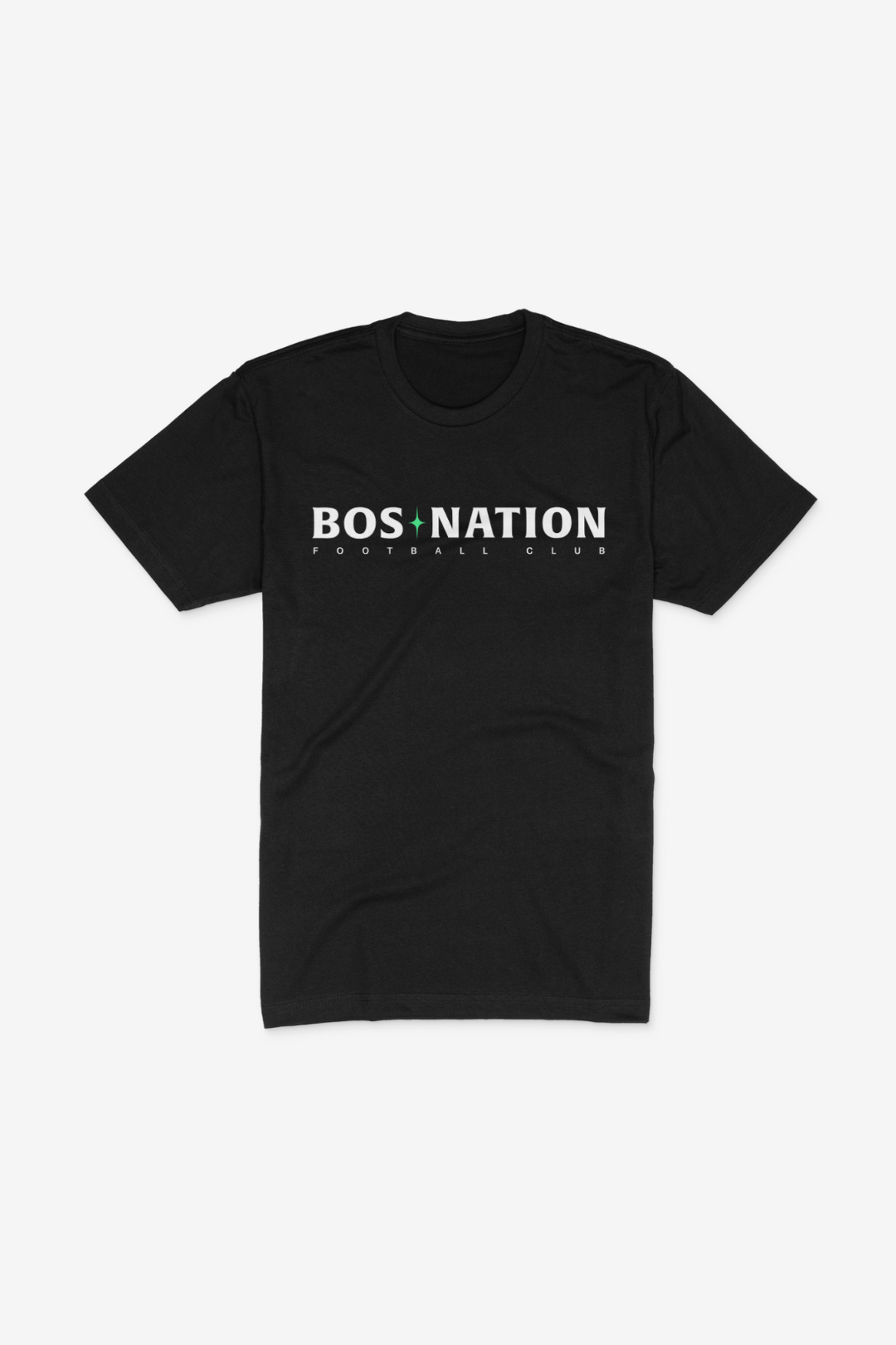 BOS Nation FC Black Unisex Sueded Tee